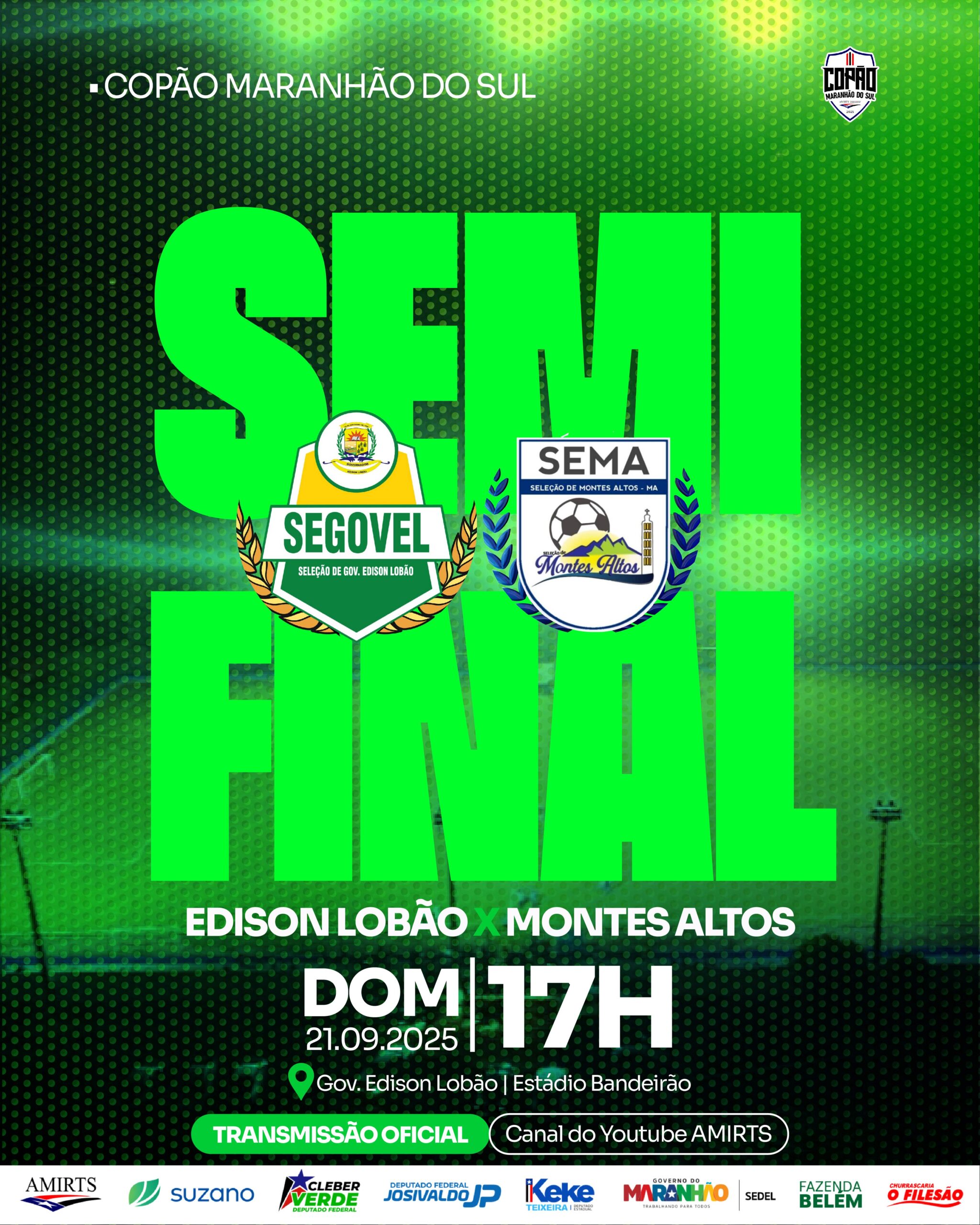 arte semi final edison lobÃo x montes altos